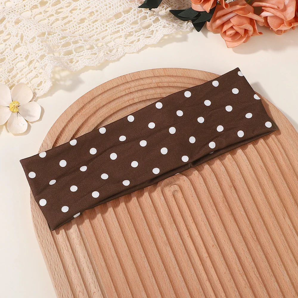 Polka Dot- Elastic Headband