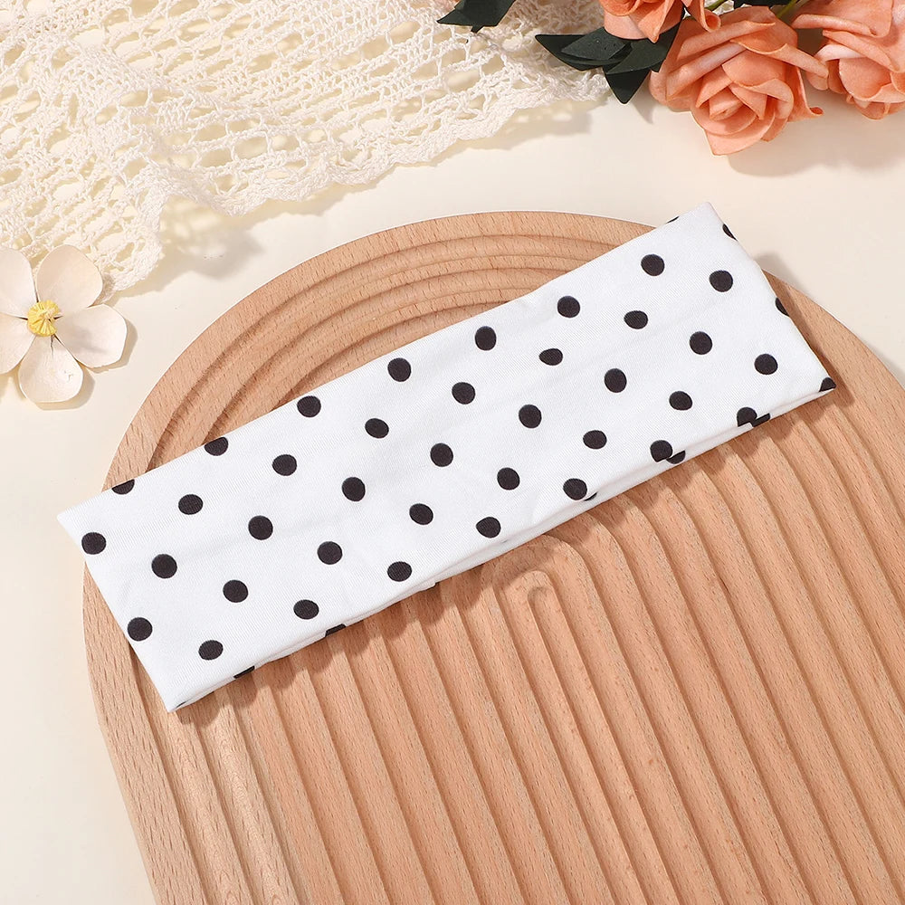 Polka Dot- Elastic Headband