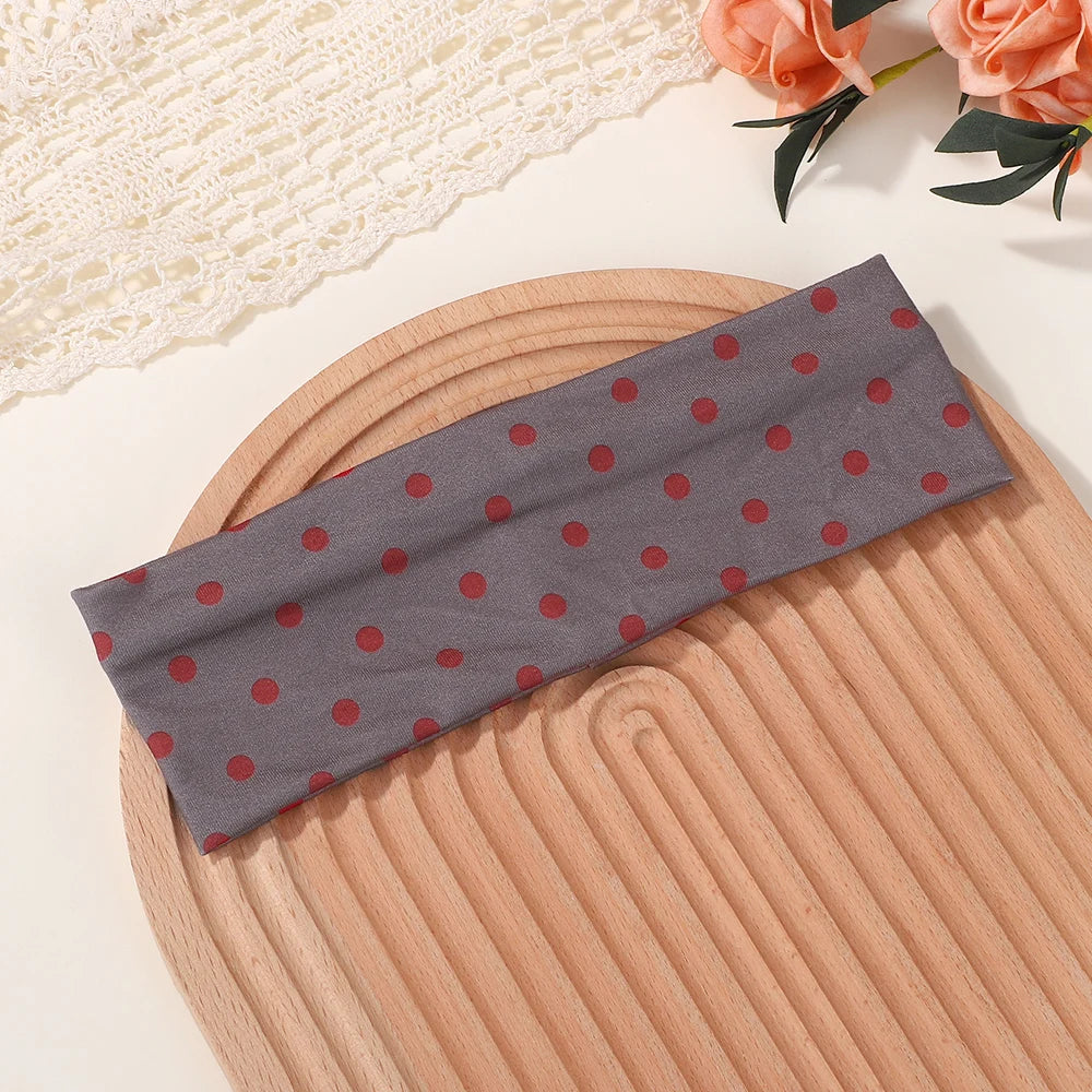 Polka Dot- Elastic Headband