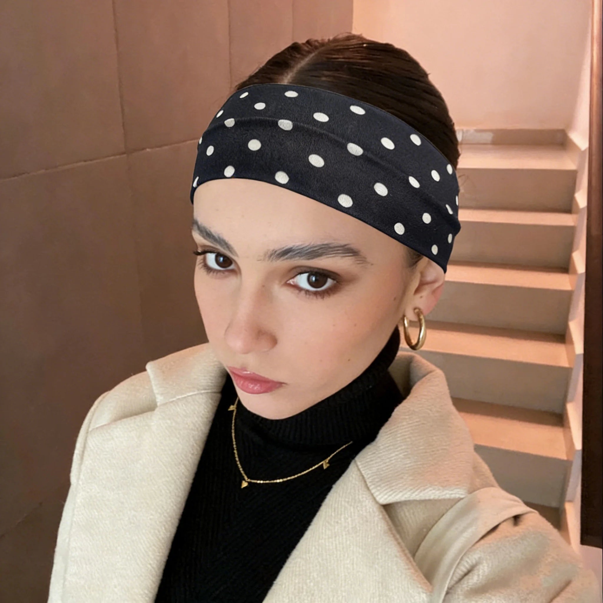 Polka Dot- Elastic Headband