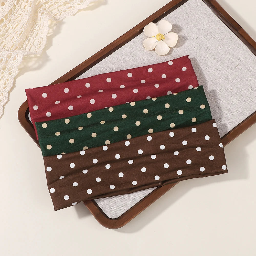 Polka Dot- Elastic Headband
