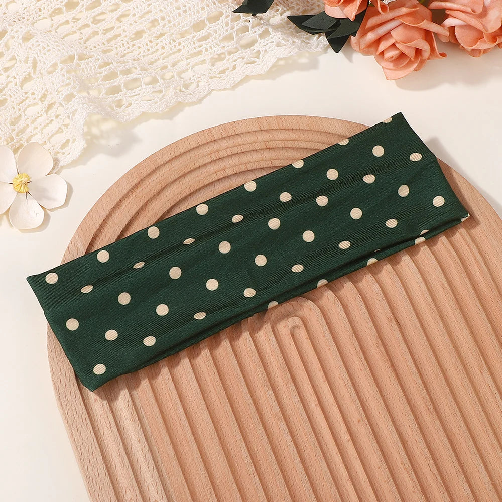 Polka Dot- Elastic Headband