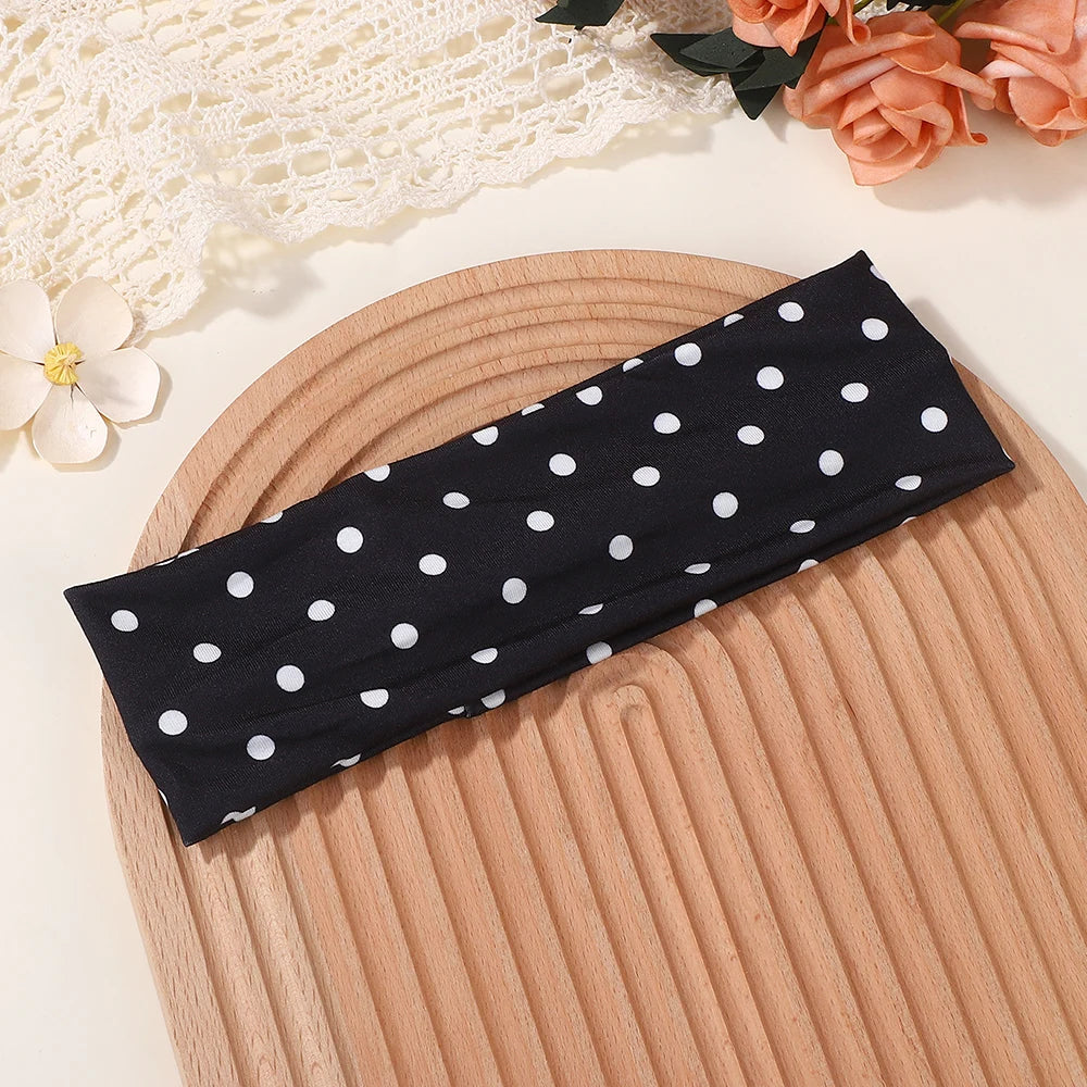 Polka Dot- Elastic Headband
