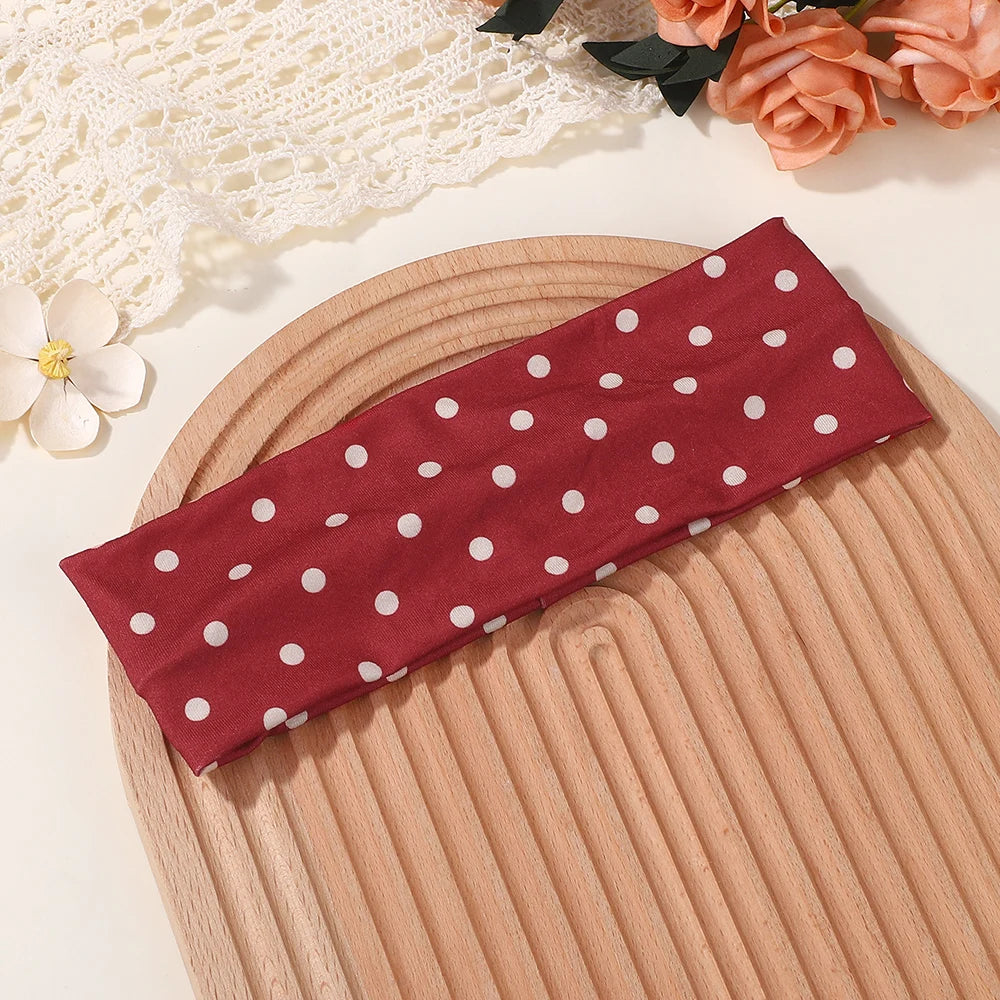 Polka Dot- Elastic Headband